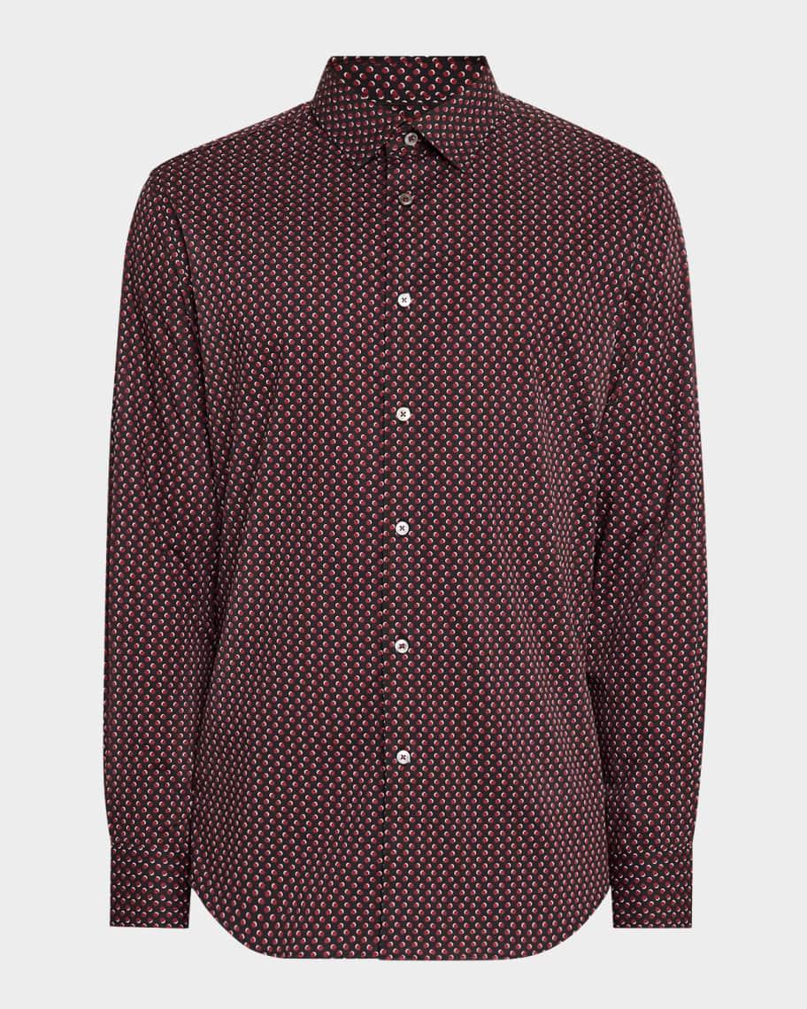 Mens Julian Dot-Print Sport Shirt Product Image