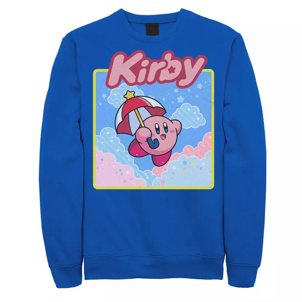 Men's Nintendo Kirby Flying With Umbrella Graphic Fleece,  Product Image