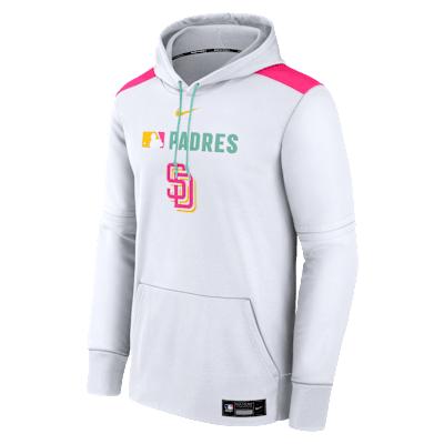 Men's San Diego Padres Authentic Collection City Connect Nike Therma MLB Pullover Hoodie Product Image