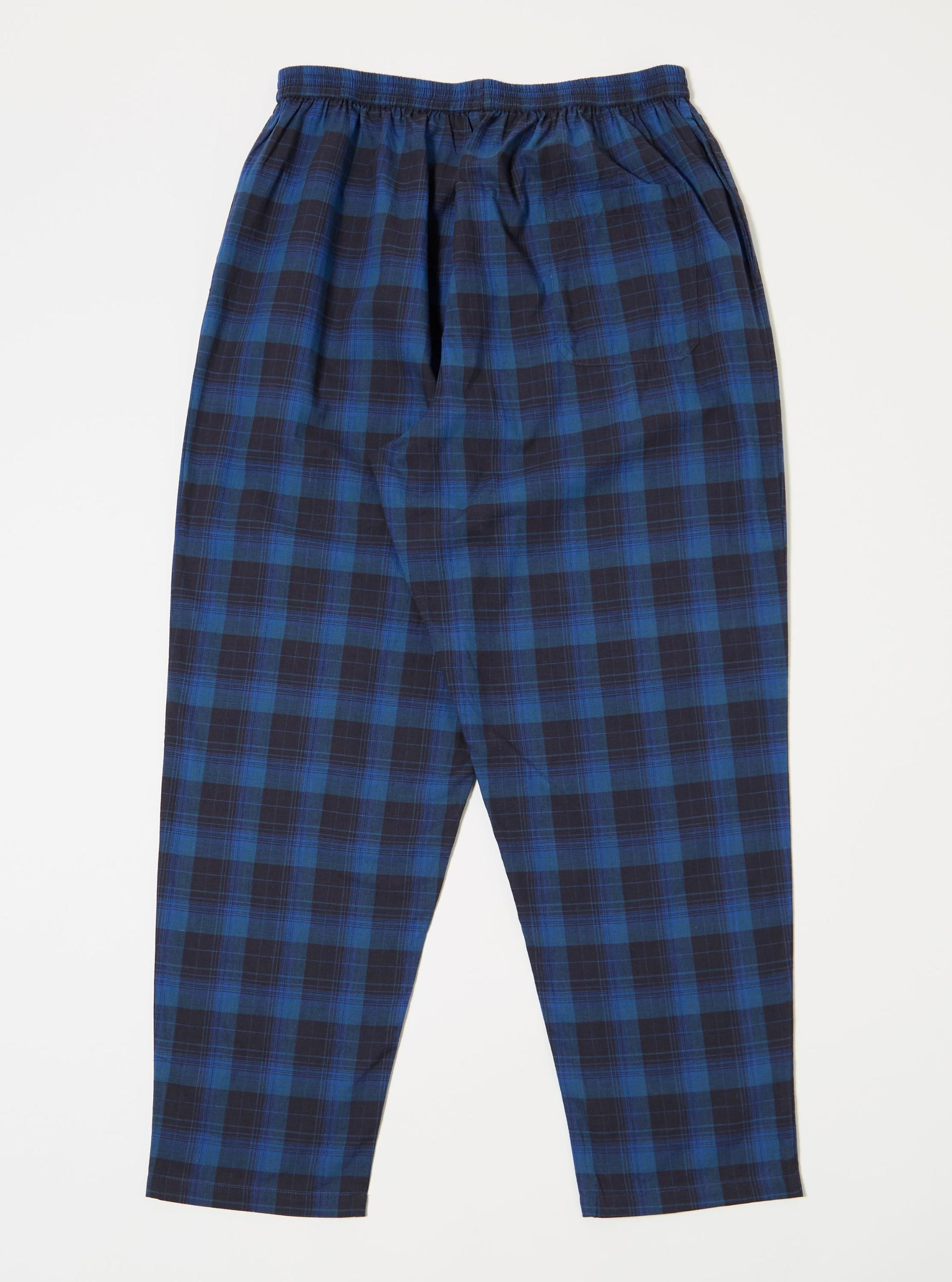Navy/Blue Check Long Pyjama Set Product Image