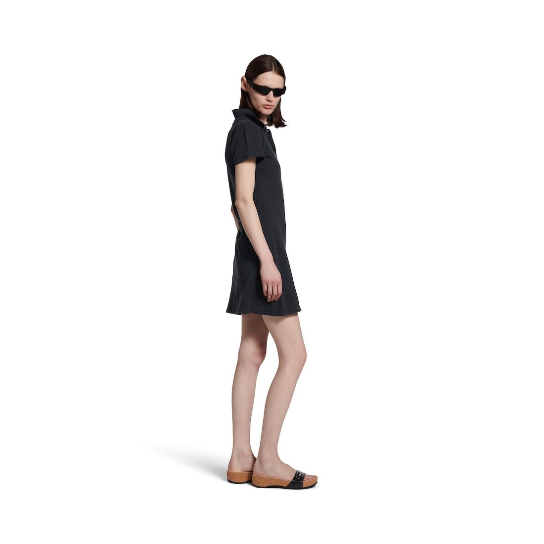 Women's Polo Mini Dress in Black Product Image