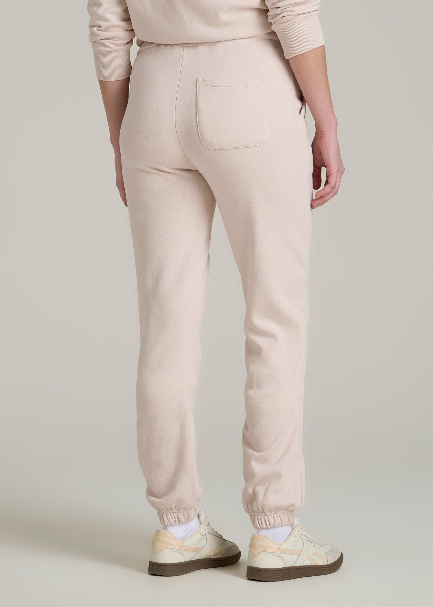 Wearever Fleece Slim Fit High-Waisted Women's Sweatpants for Tall Women in Shell Female Product Image