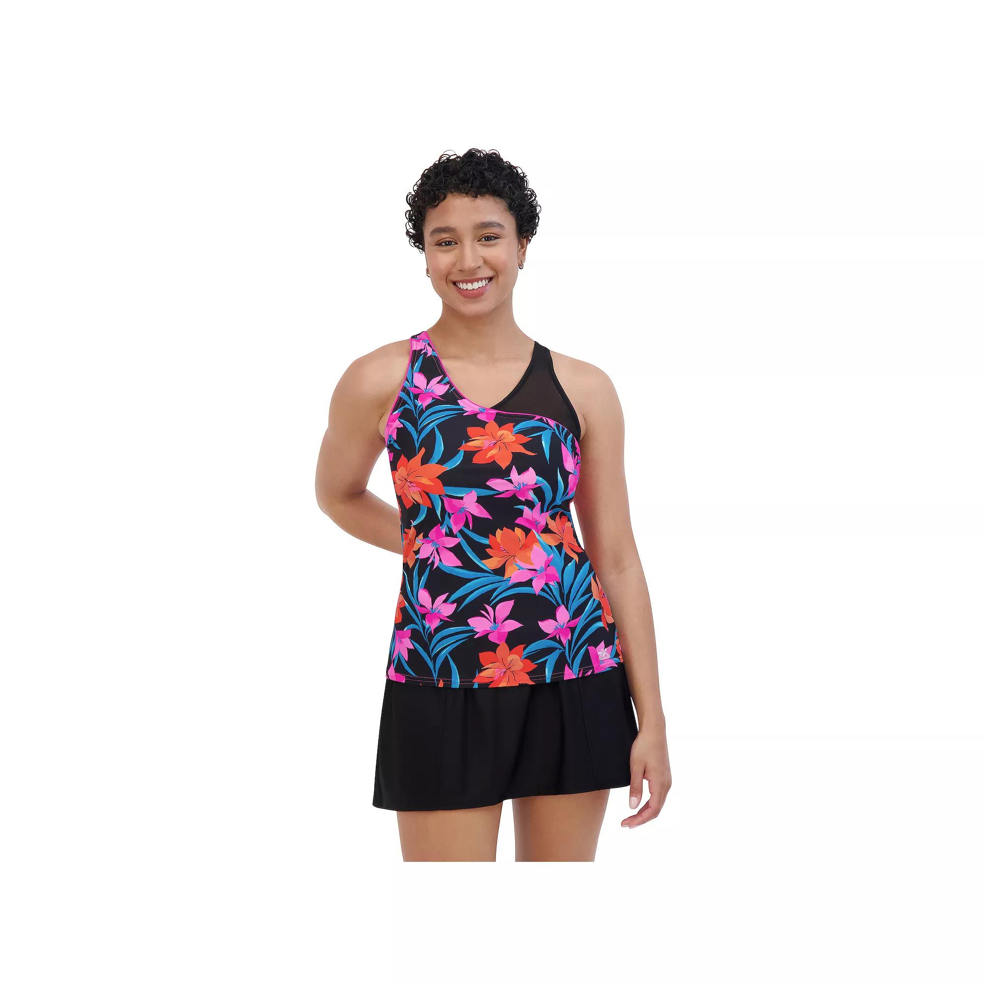 Women's ZeroXposur Rivulet UPF 30+ Highline Tankini, Size: Large, Snapper Product Image