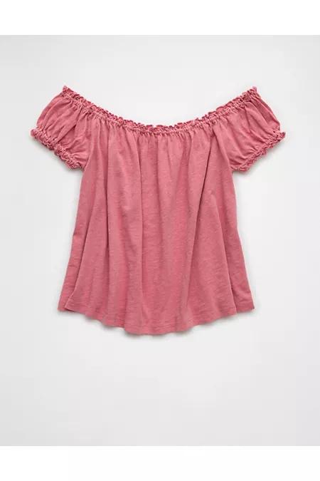 AE Sunchaser Knit Off The Shoulder Swing Top Women's Product Image