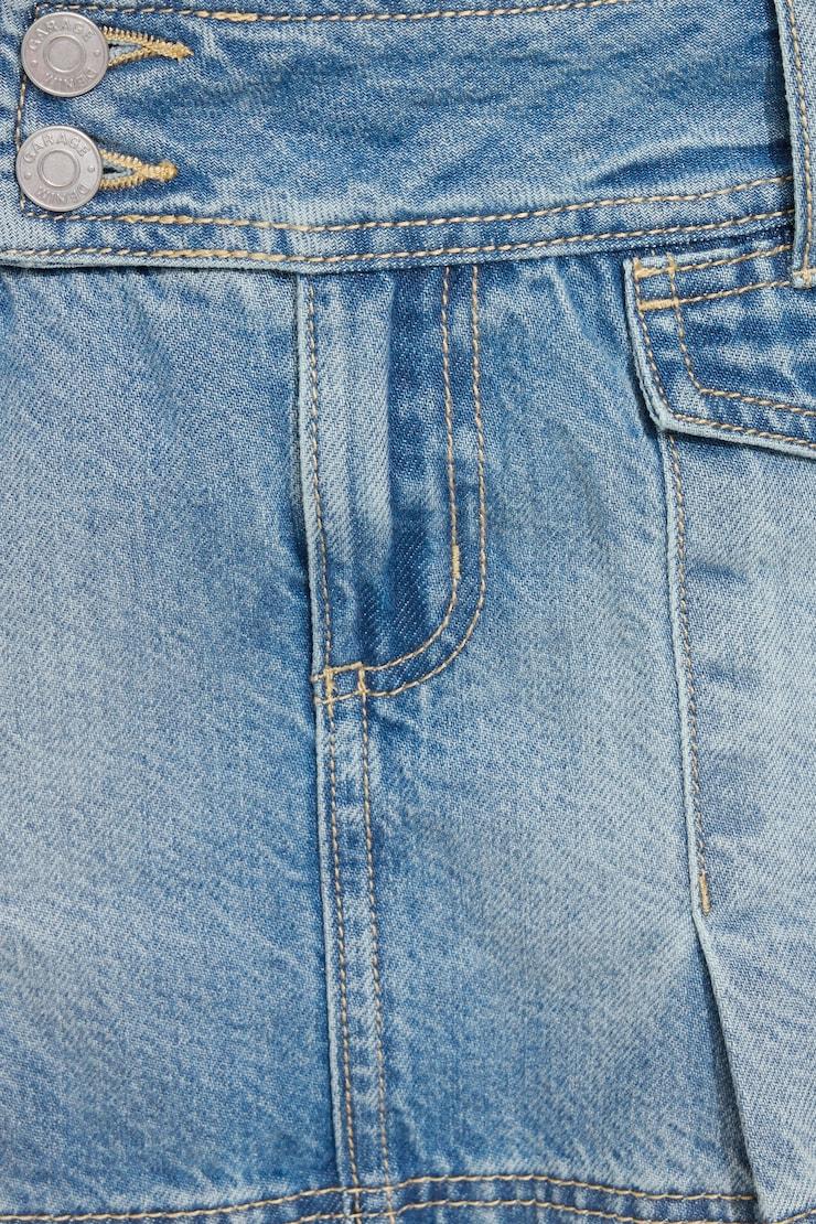 Pleated Denim Skort Product Image