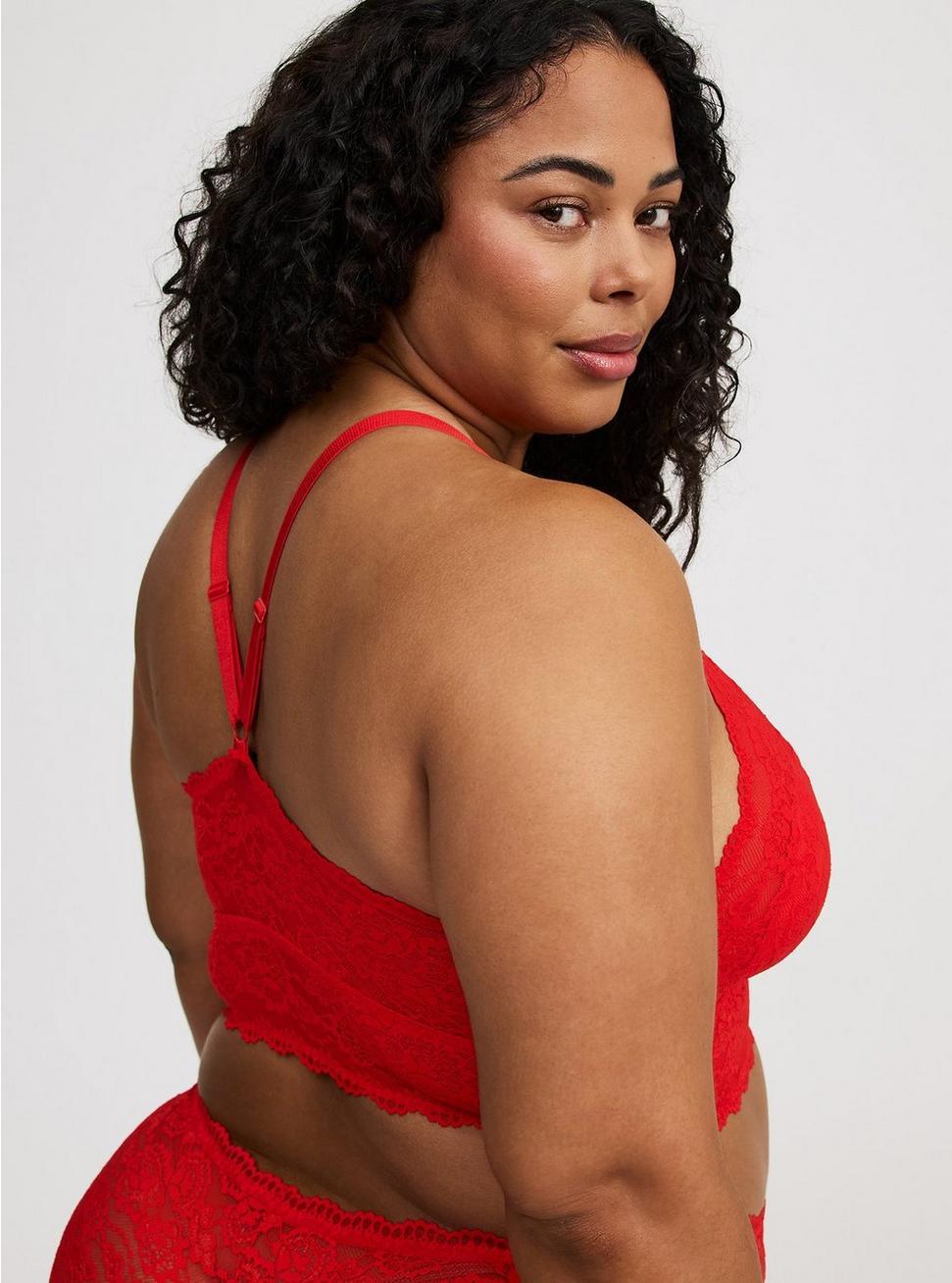 Lightly Lined Lace Bralette Product Image