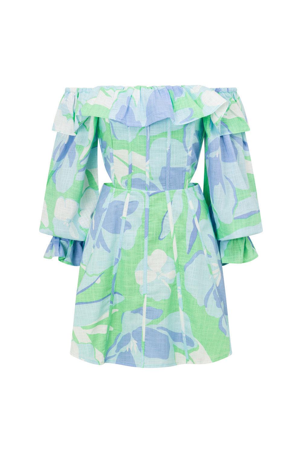 Backless Elisha Dress - Spring Petals Product Image