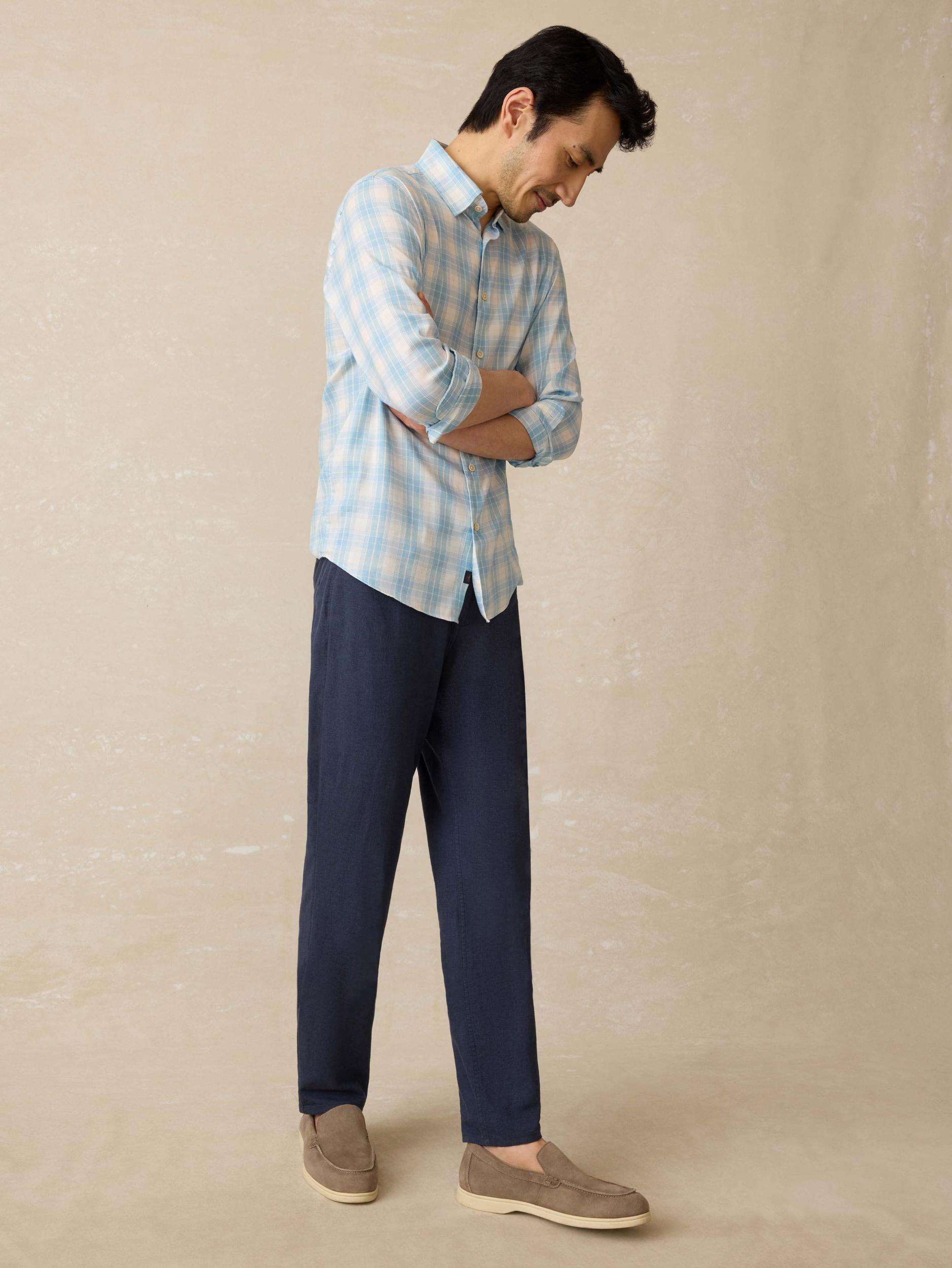 Movement™ Linen 5-Pocket Pant - Deep Sea Navy Product Image