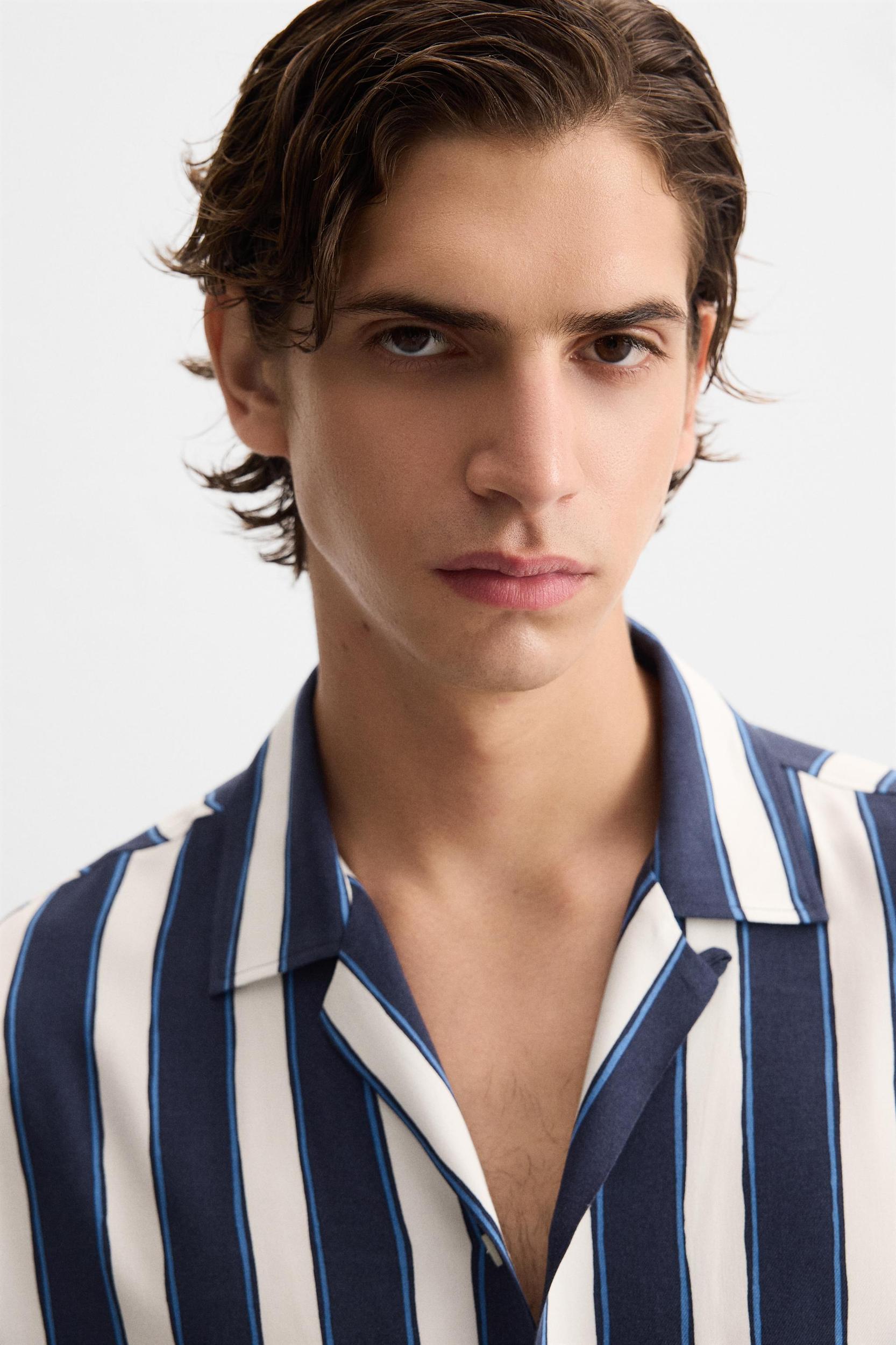 VISCOSE STRIPED SHIRT Product Image