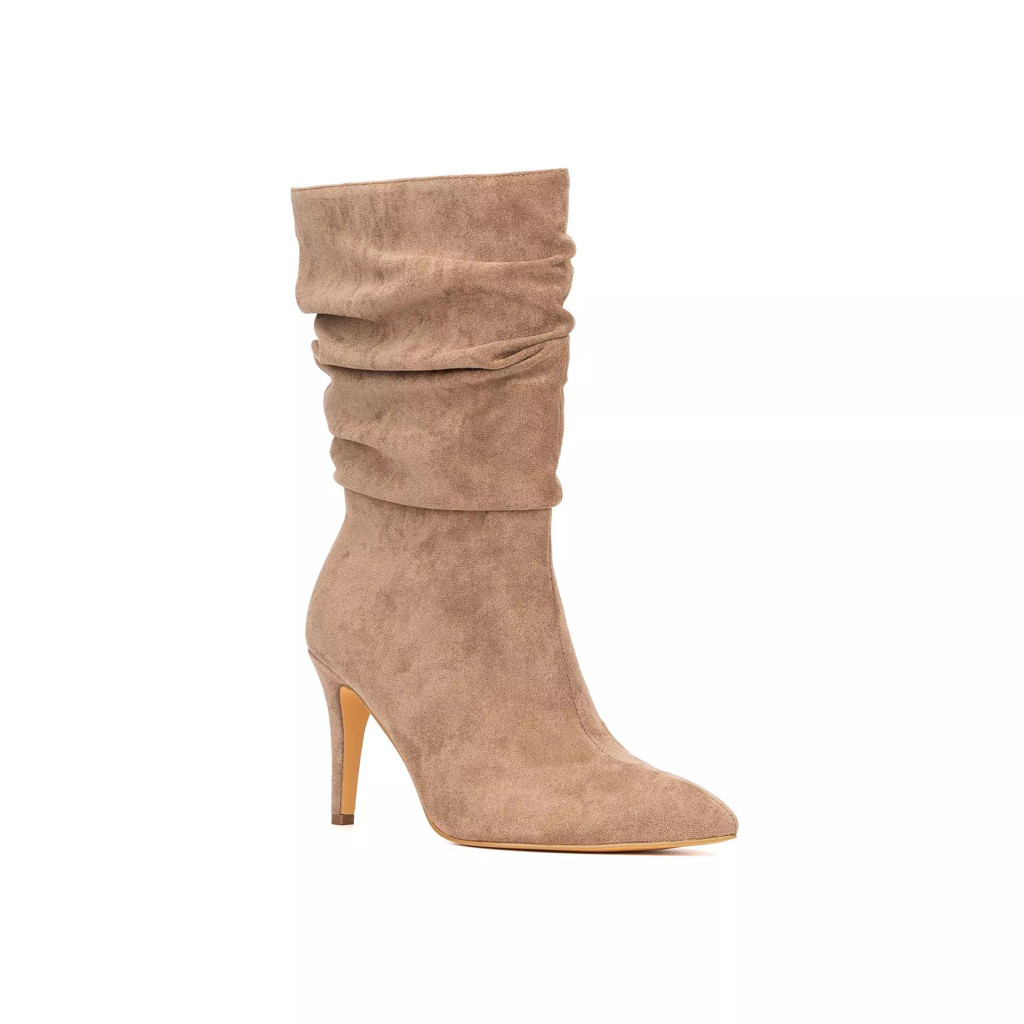 Fashion to Figure Fiona Womens Heeled Mid Calf Boots Product Image