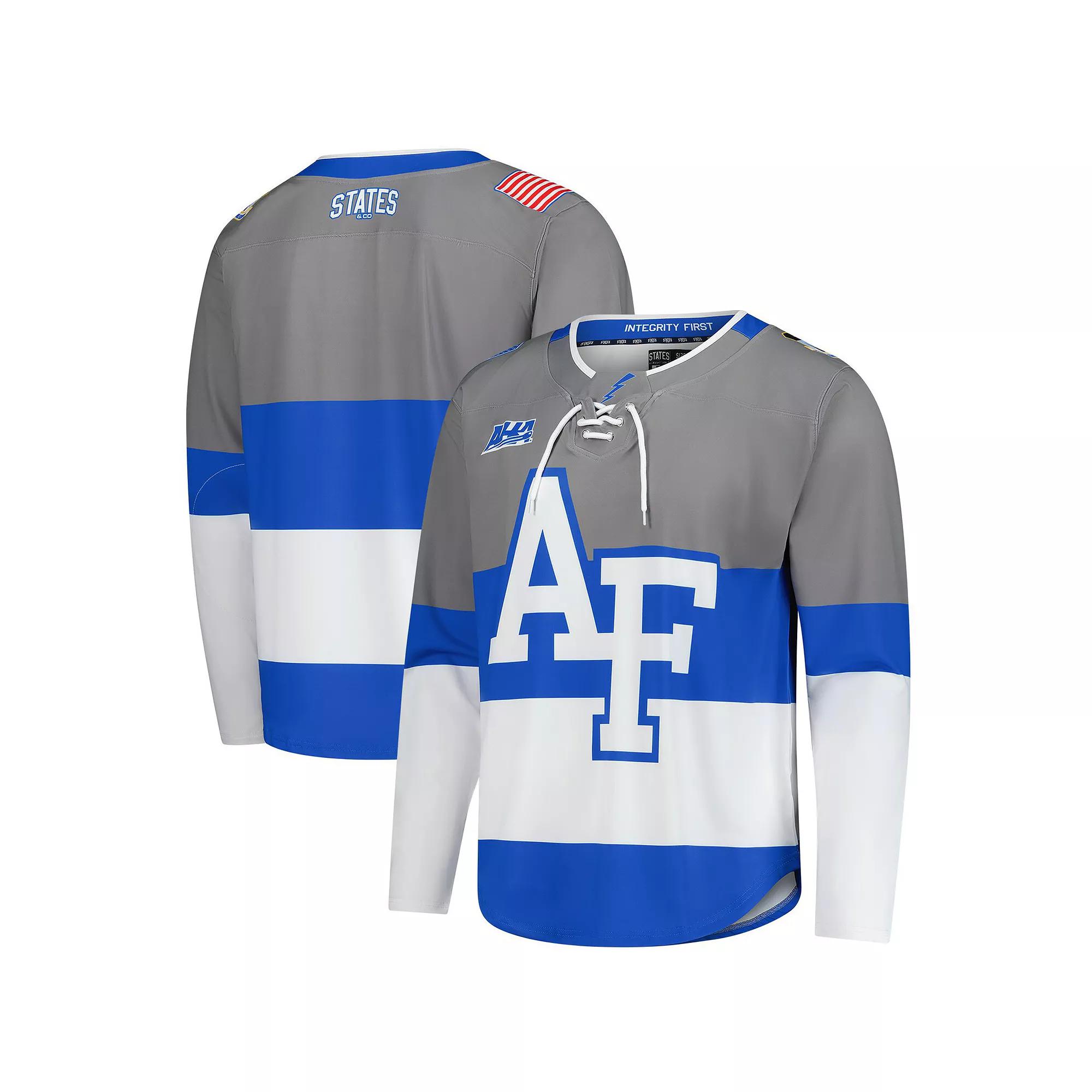 Men's Gray Air Force Falcons Replica Hockey Jersey, Size: Large, Afa Grey Product Image