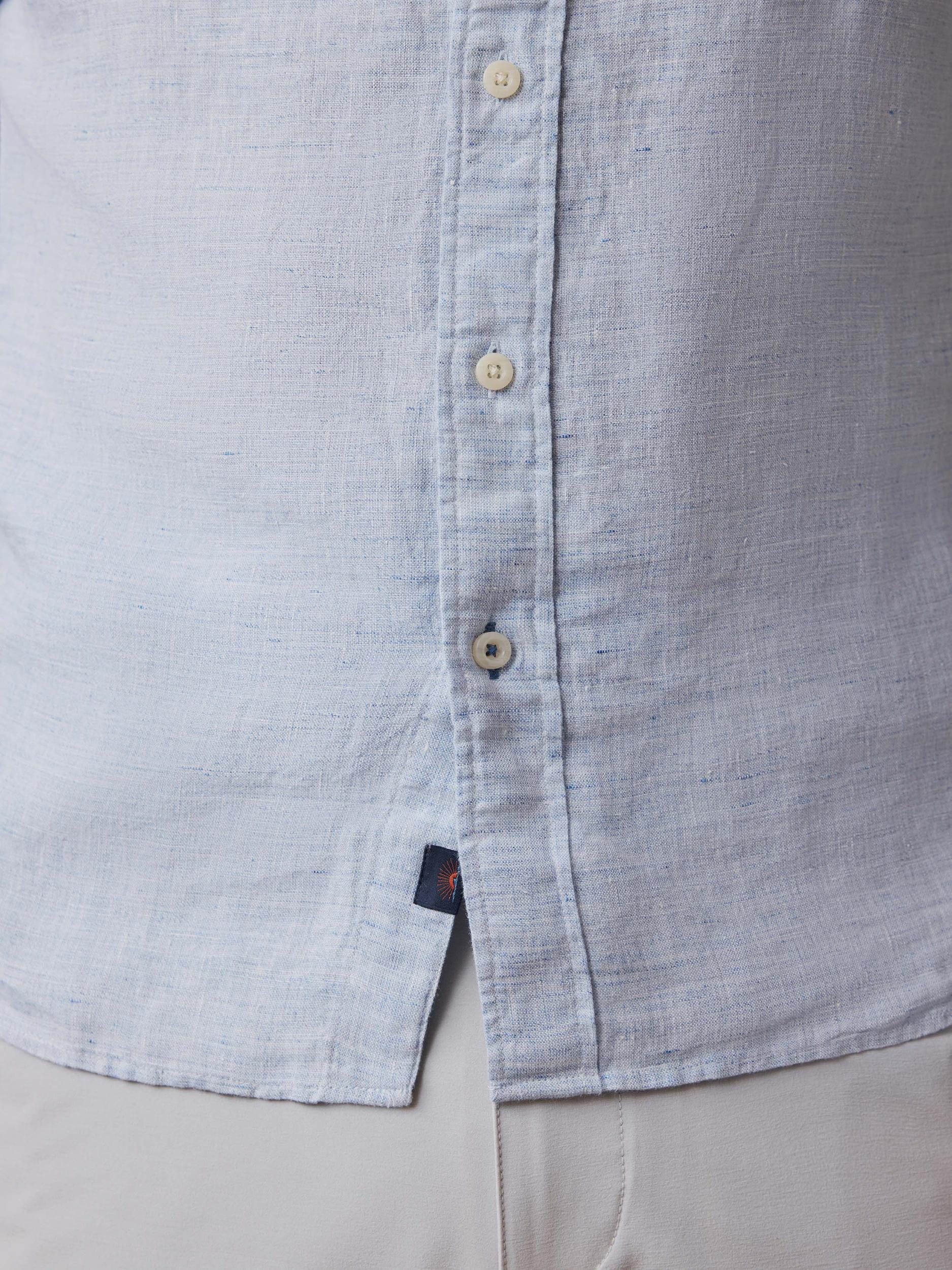 Laguna Linen Shirt - Light Blue Melange Male Product Image