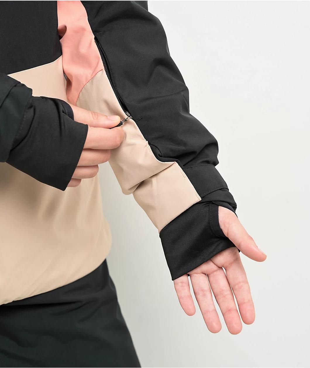 Roxy Women's Peakside True Black 10K Snowboard Jacket 2025 Product Image