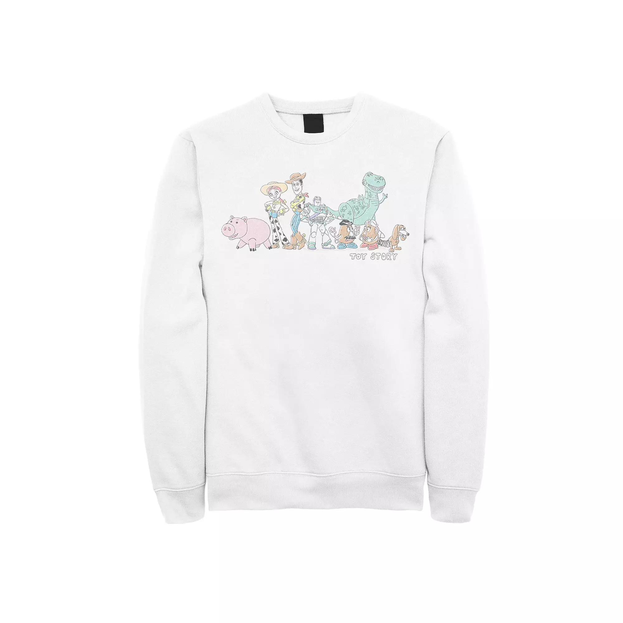 Disney / Pixar's Toy Story Men's Group Shot Line Up Distressed Poster Sweatshirt,  Product Image