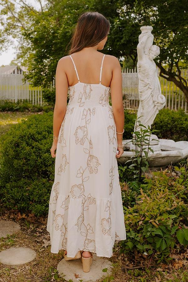 Graceful Gardens Embroidered Maxi Dress Product Image