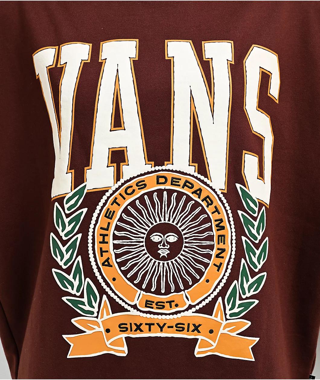 Vans First Team Bitter Chocolate Crewneck Sweatshirt Product Image