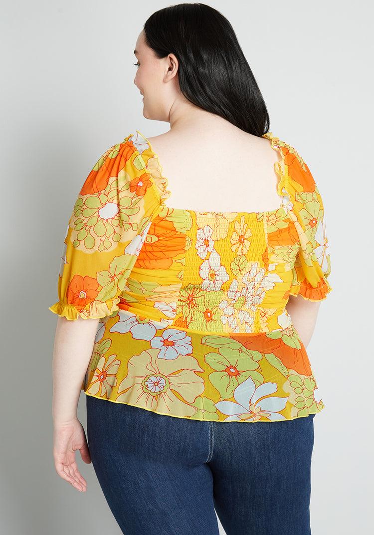 Summer Escape Upstate Peplum Top Product Image