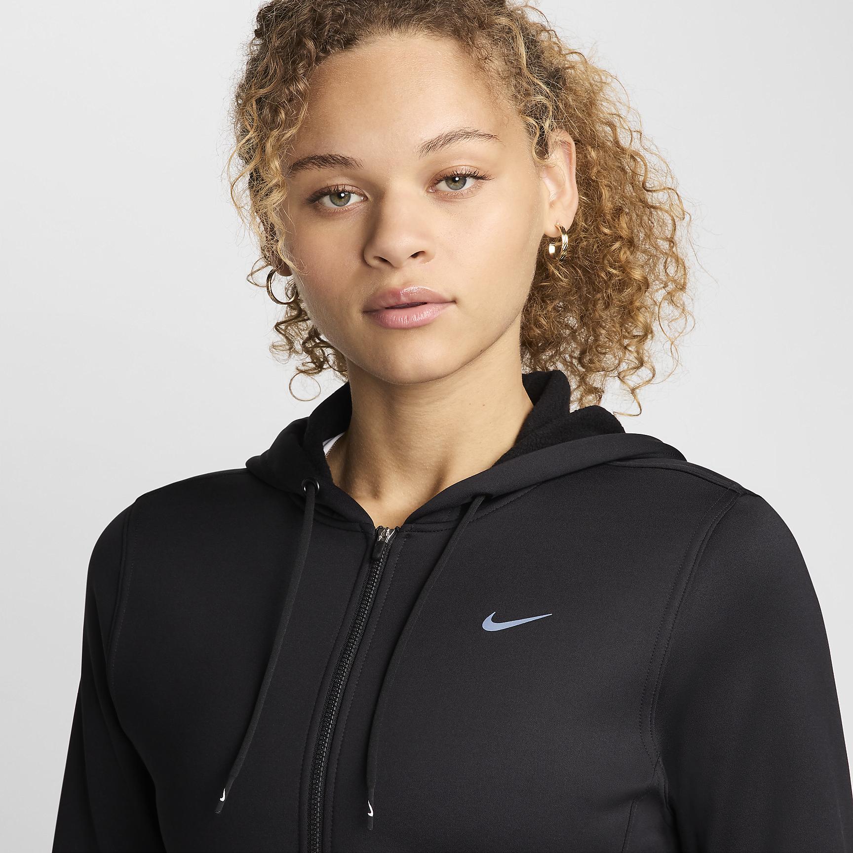 Nike Womens Therma-FIT One Full-Zip Hoodie | FB5216-010 Product Image