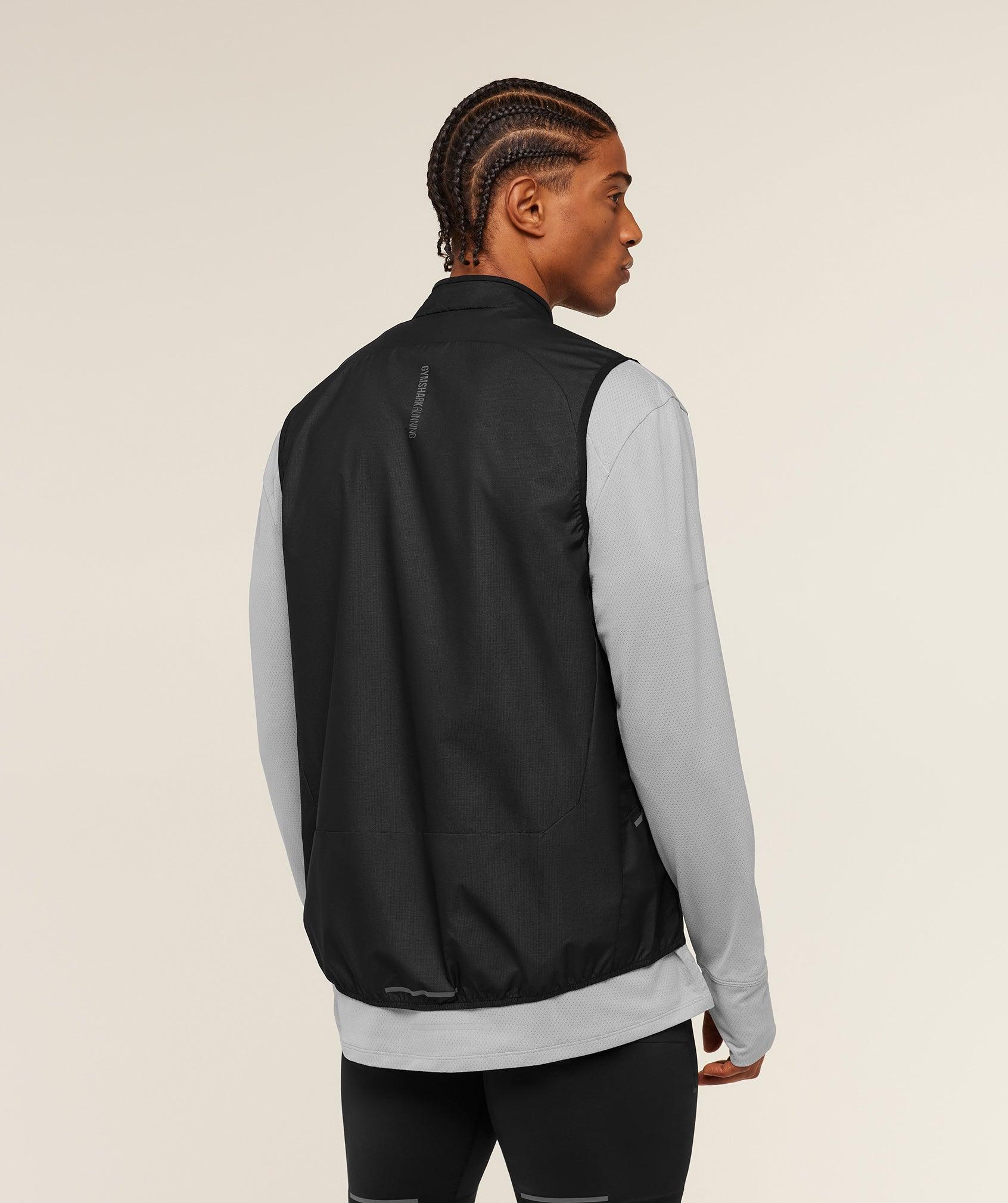 Gymshark Running Elite Lightweight Vest - Black Male Product Image