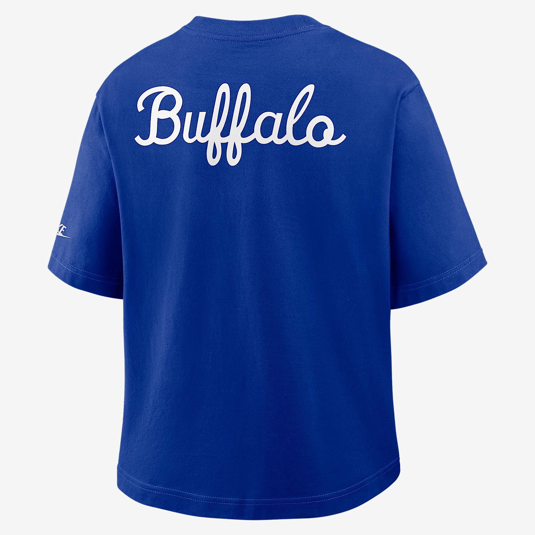 Buffalo Bills Rewind Pocket Boxy Nike Women's NFL T-Shirt Product Image