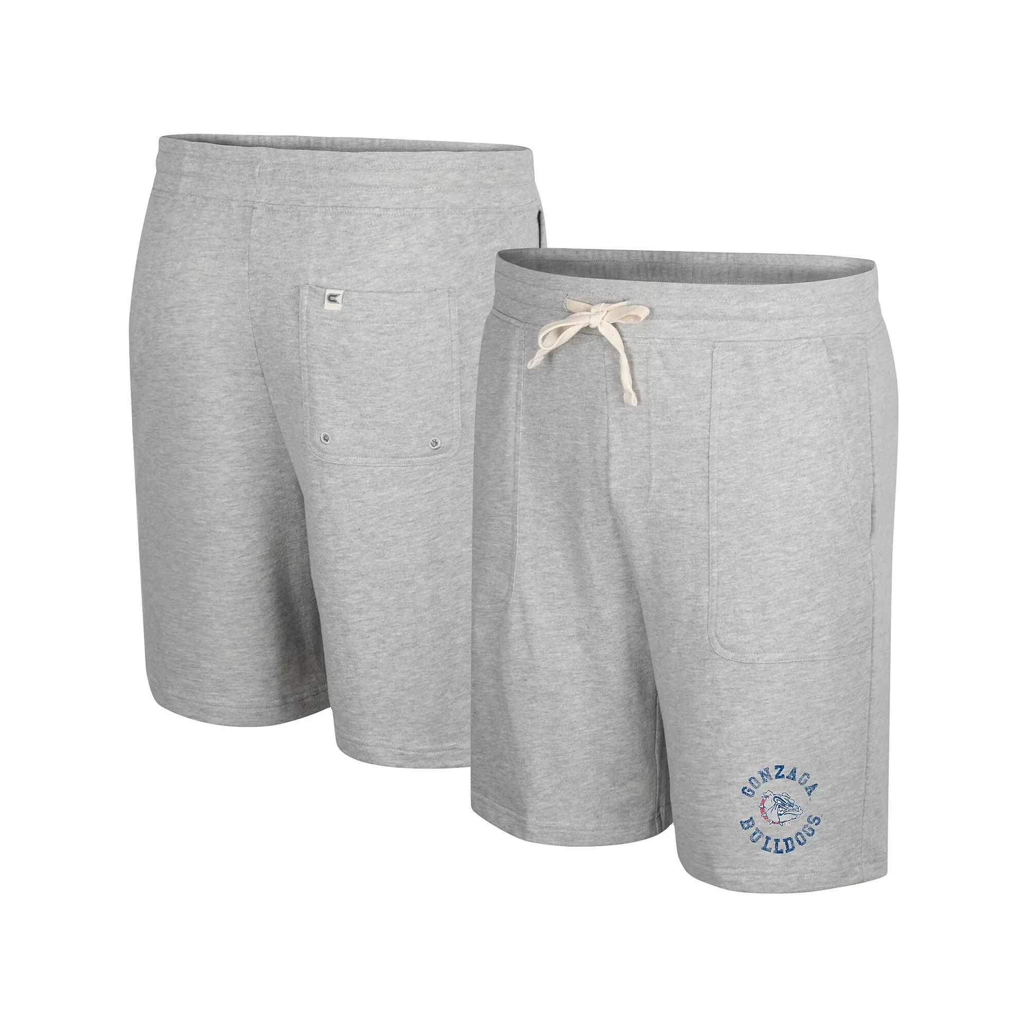 Men's Colosseum Heather Gray Louisville Cardinals Love To Hear This Terry Shorts,  Product Image