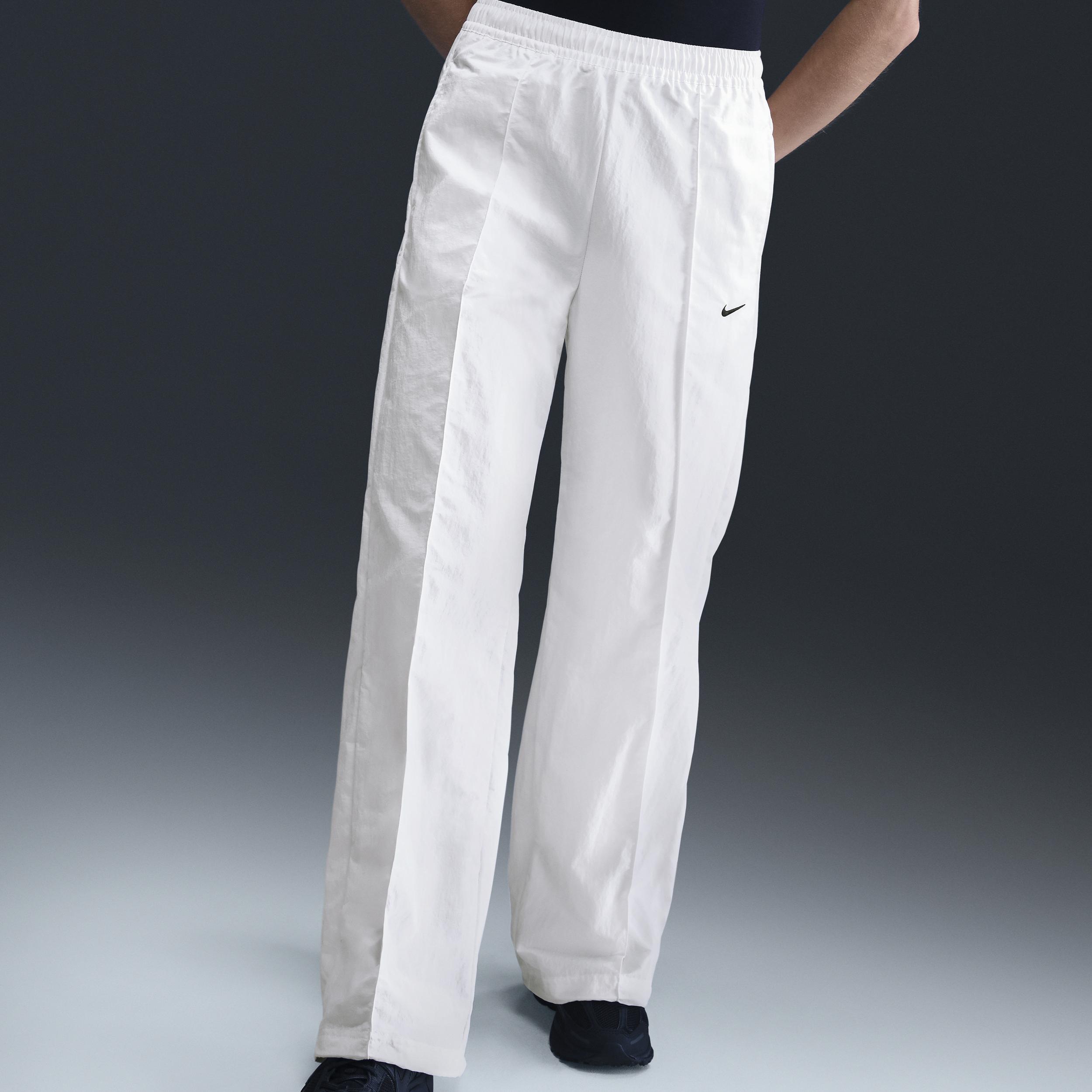 Womens Nike Sportswear Everything Wovens Mid-Rise Open-Hem Pants | FQ3588-338 Product Image