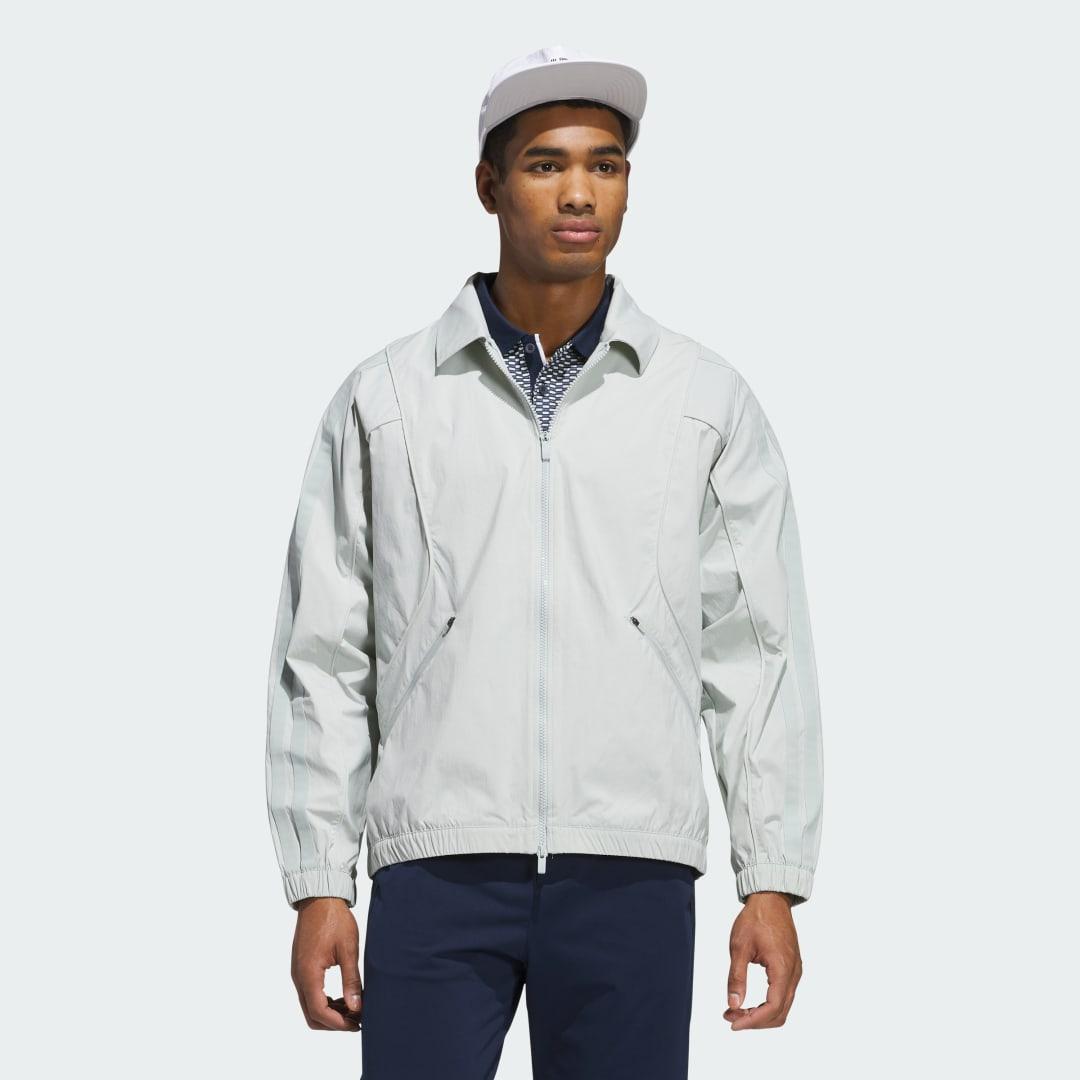 adidas Beyond Full-Zip Jacket Wonder Silver S Mens Product Image
