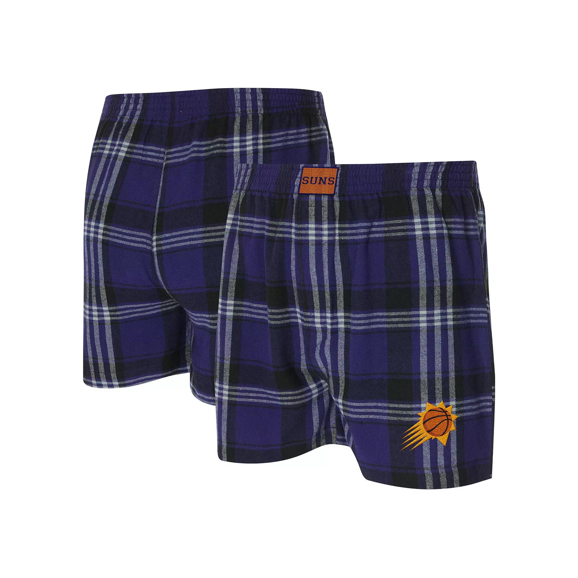 Men's Concepts Sport Purple Phoenix Suns Region Flannel Boxer Short,  Product Image