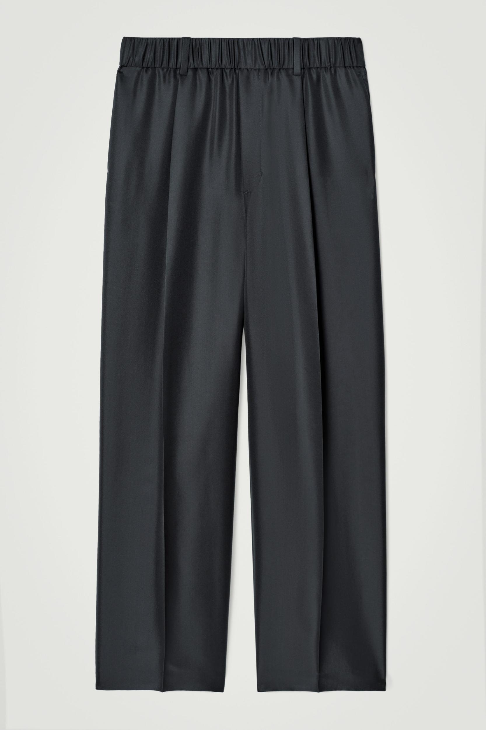 ELASTICATED SILK PANTS Product Image