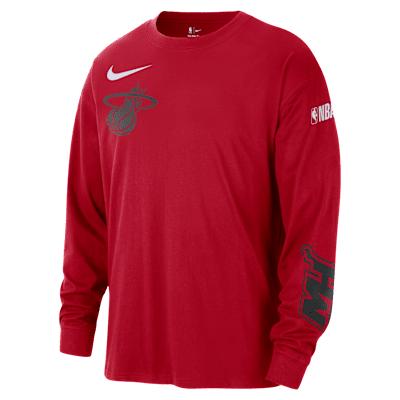 Miami Heat Courtside City Edition Men's Nike NBA Max90 Long-Sleeve T-Shirt Product Image