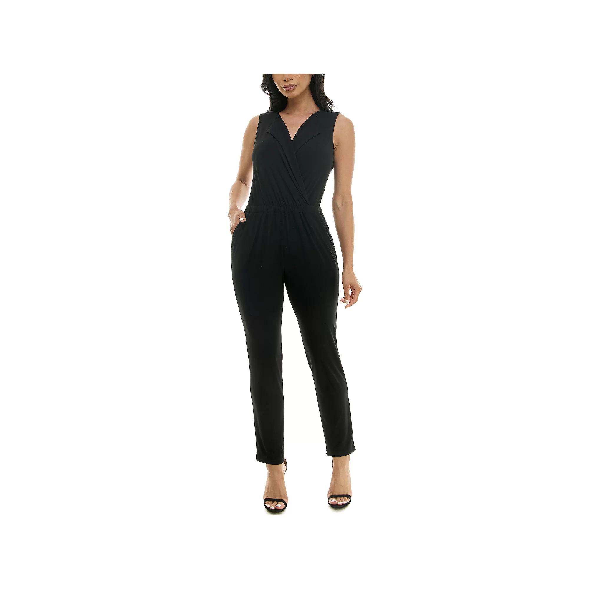Women's Nina Leonard Collared Jumpsuit,  Product Image