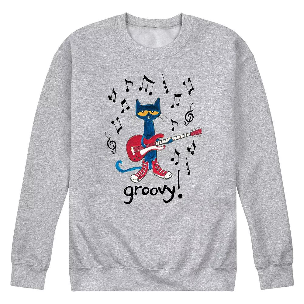 Men's Pete the Cat Guitar Groovy Fleece Sweatshirt,  Product Image