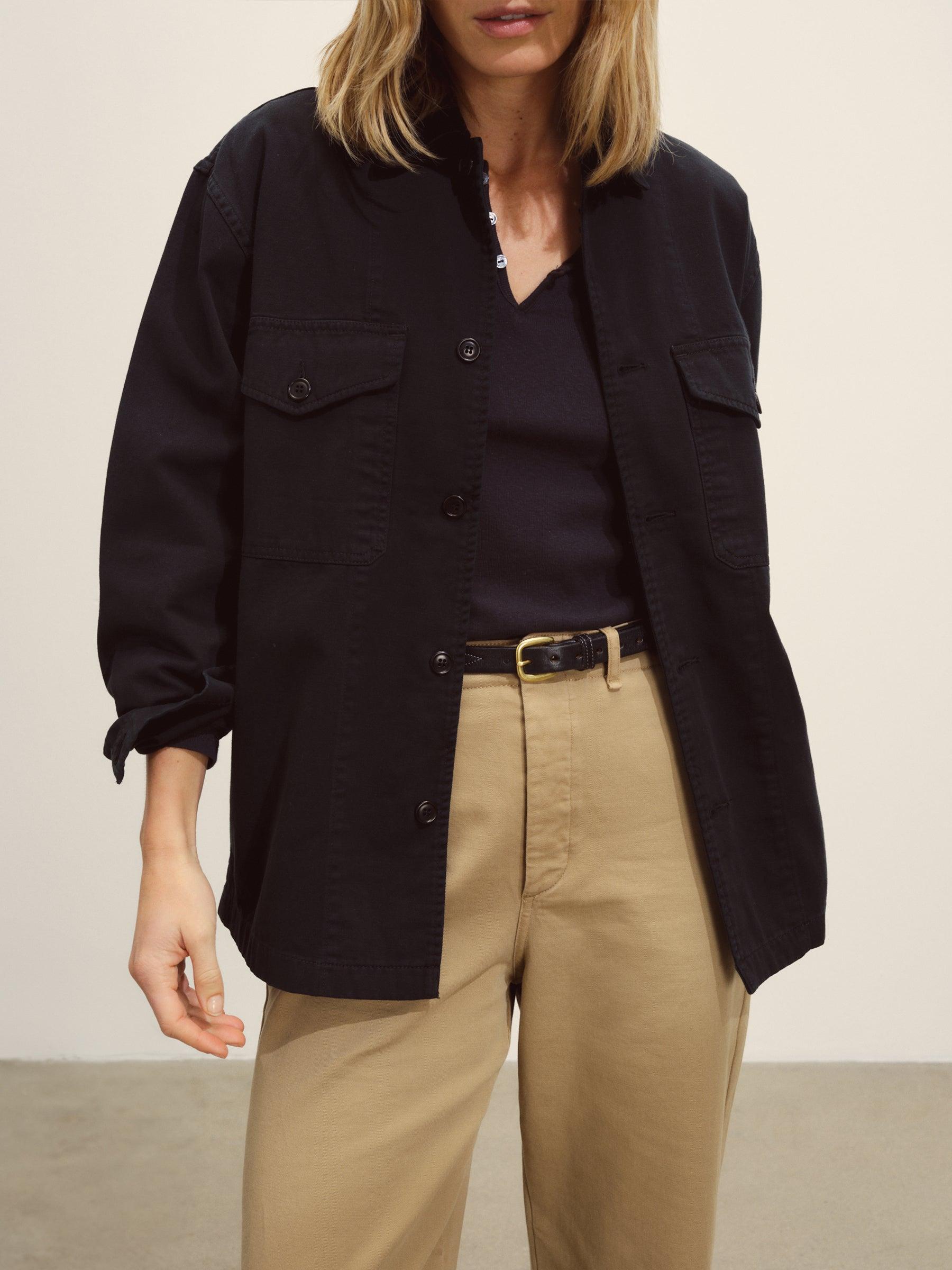 Black Baja Twill Field Shirt Product Image