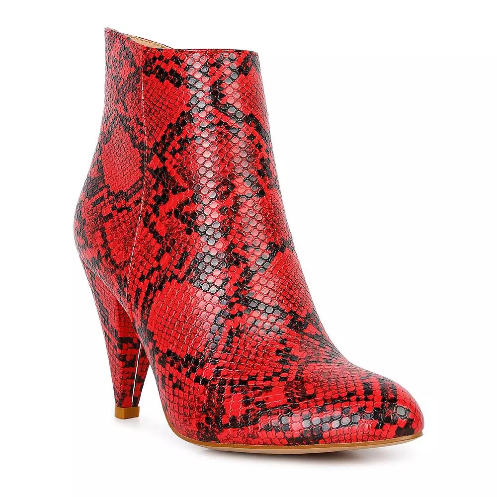 London Rag Lemon Tart Women's Heeled Ankle Boots,  Product Image