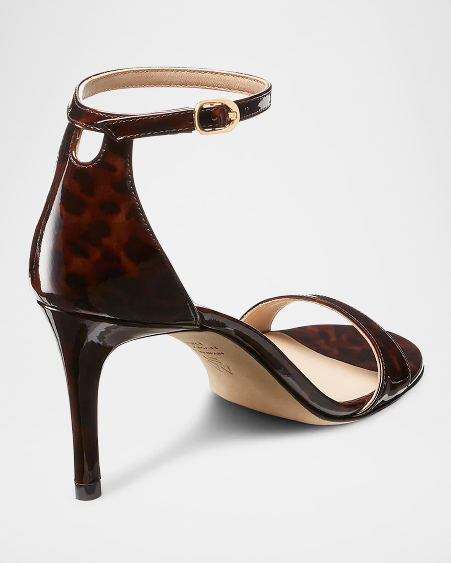 Nudist Tortoiseshell  Ankle-Strap Sandals Product Image