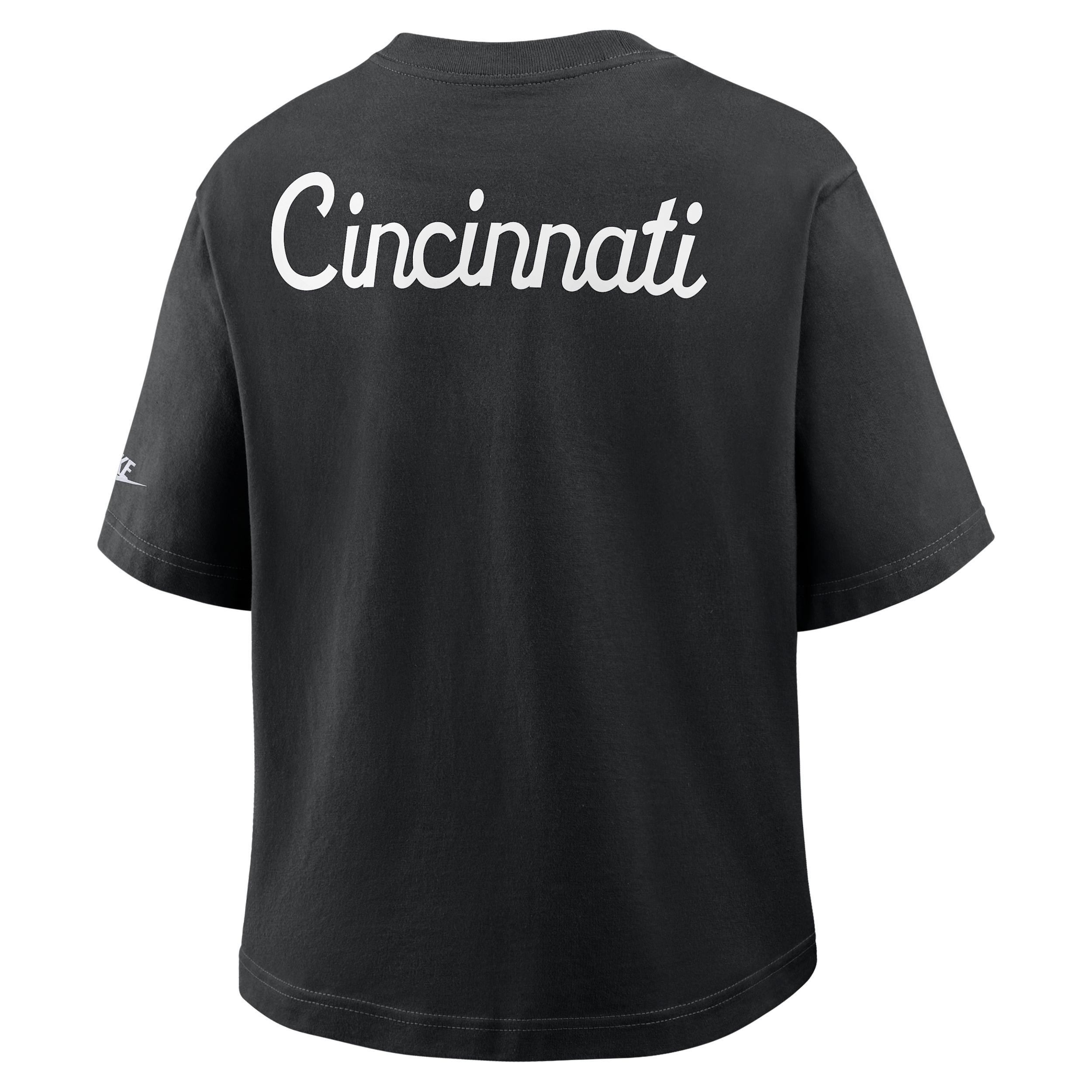 Cincinnati Bengals Rewind Pocket Boxy Nike Women's NFL T-Shirt Product Image