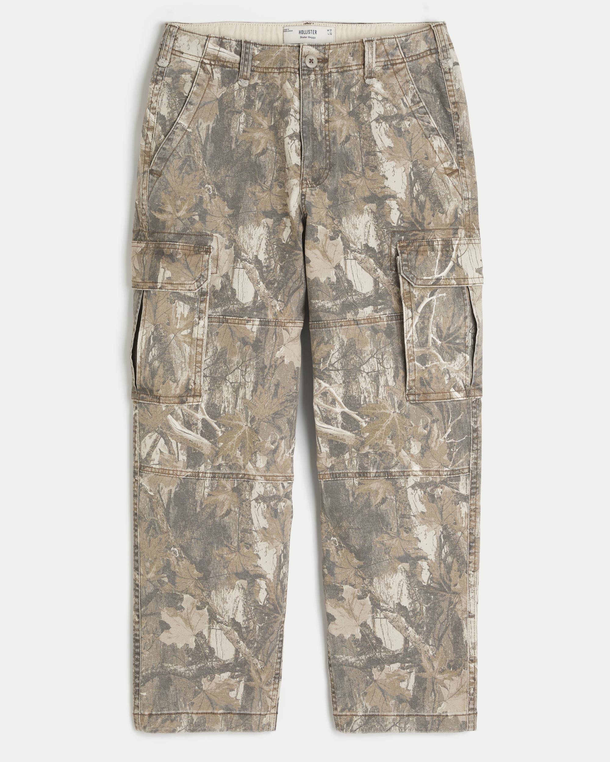 Camo Skater Baggy Cargo Pants Product Image