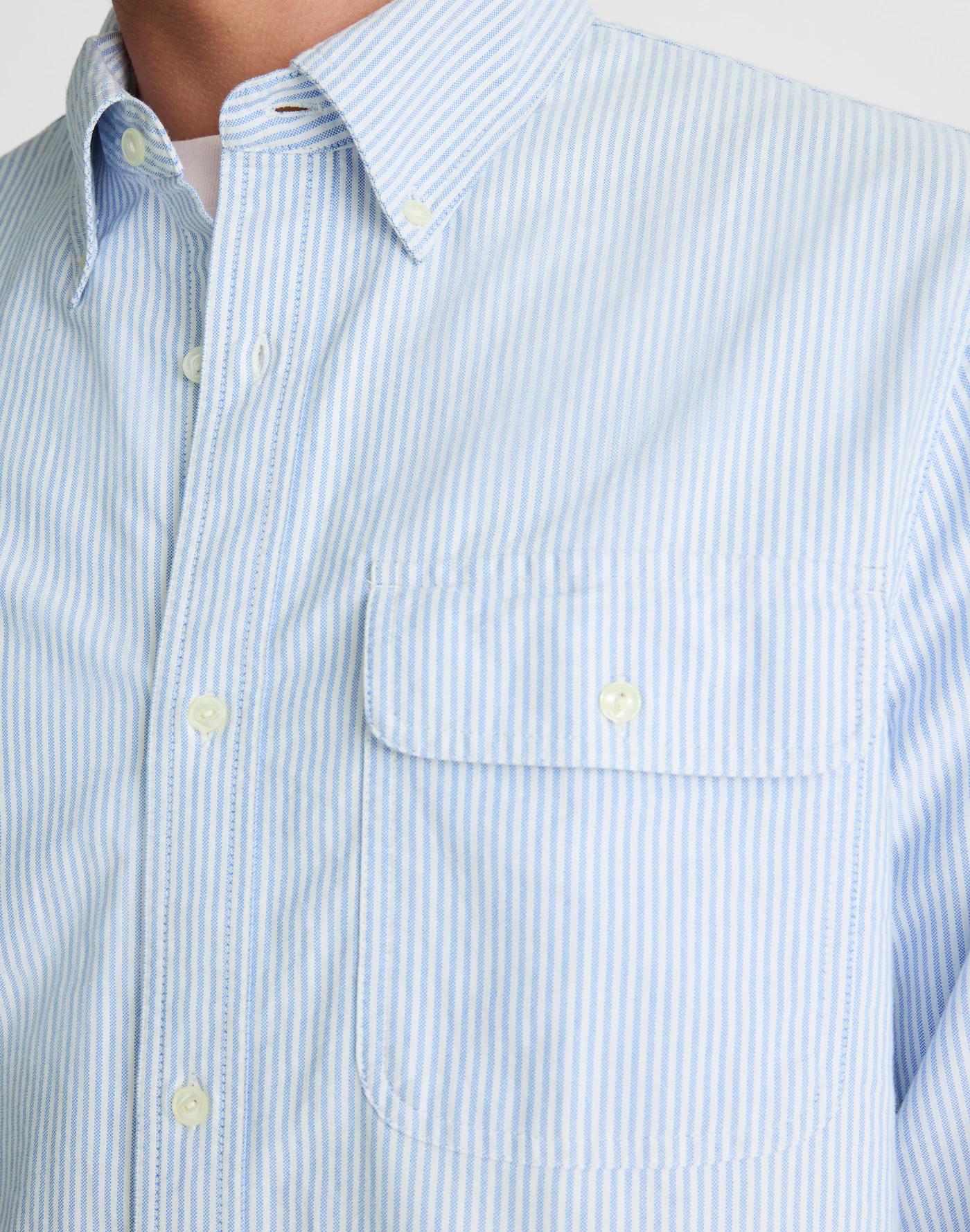 Oxford Stripe Work Shirt Product Image
