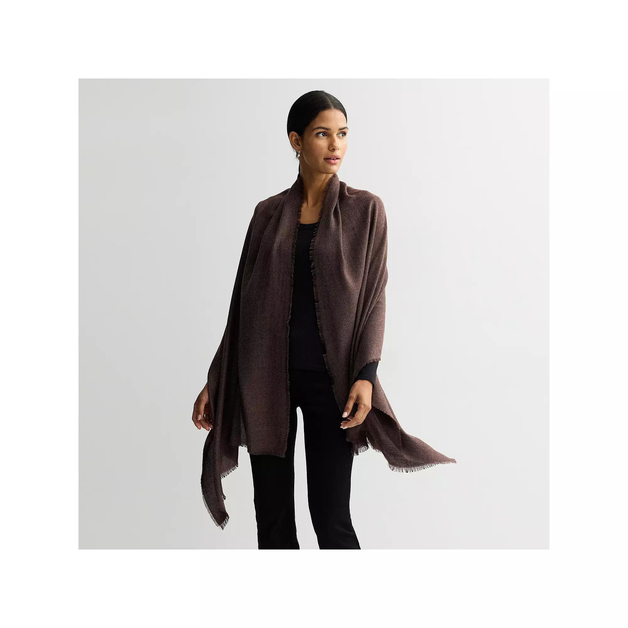 Women's Nine West Solid Soft Wrap, Black Product Image