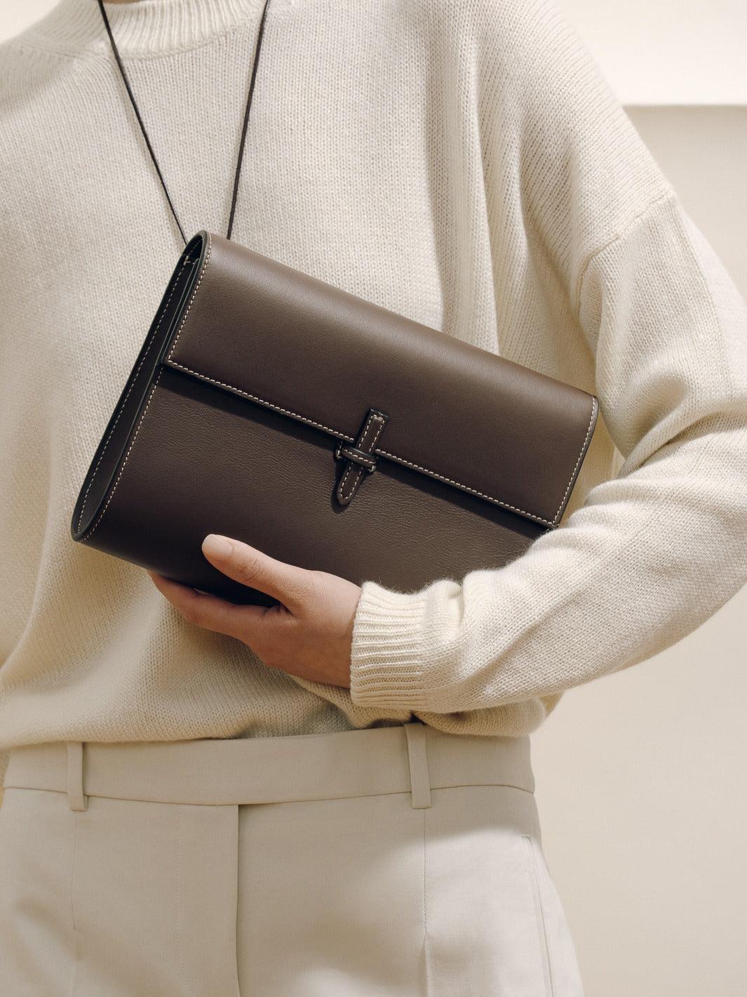 The Large Soft Clutch in Nappa Product Image