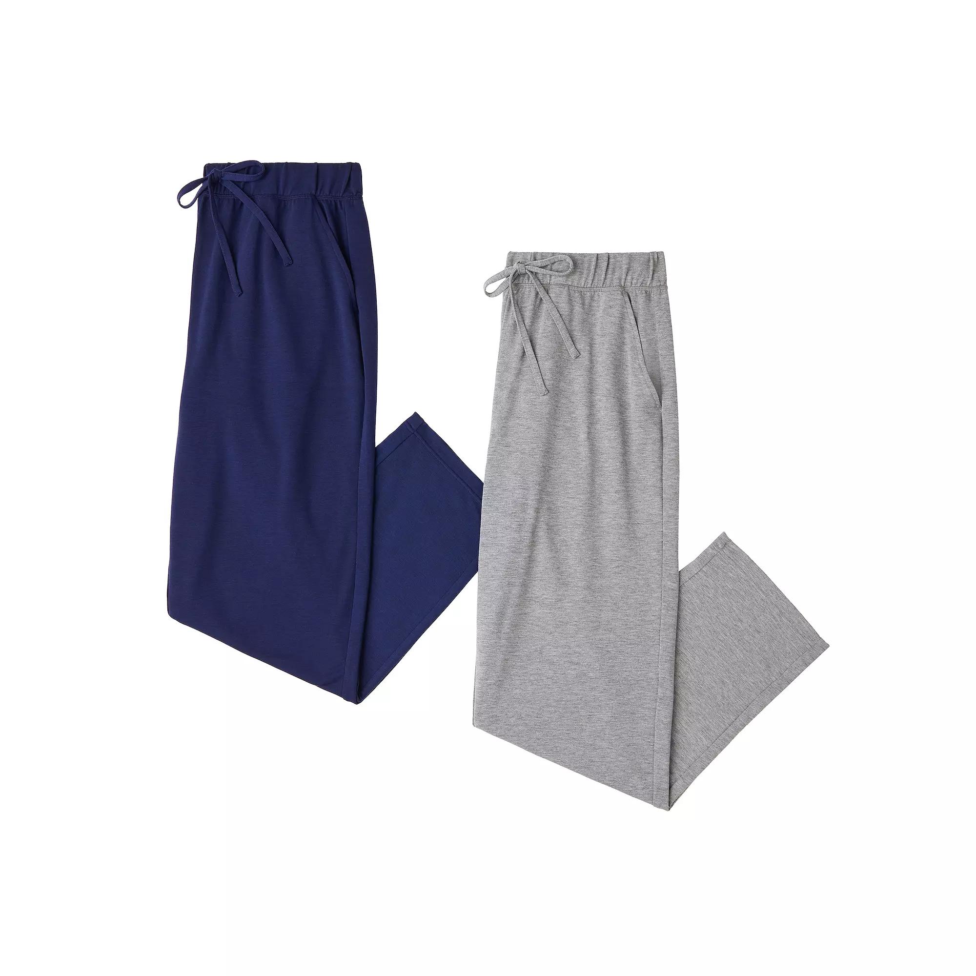 Men's Cuddl Duds® 2-Pack French Terry Pajama Pants,  Product Image