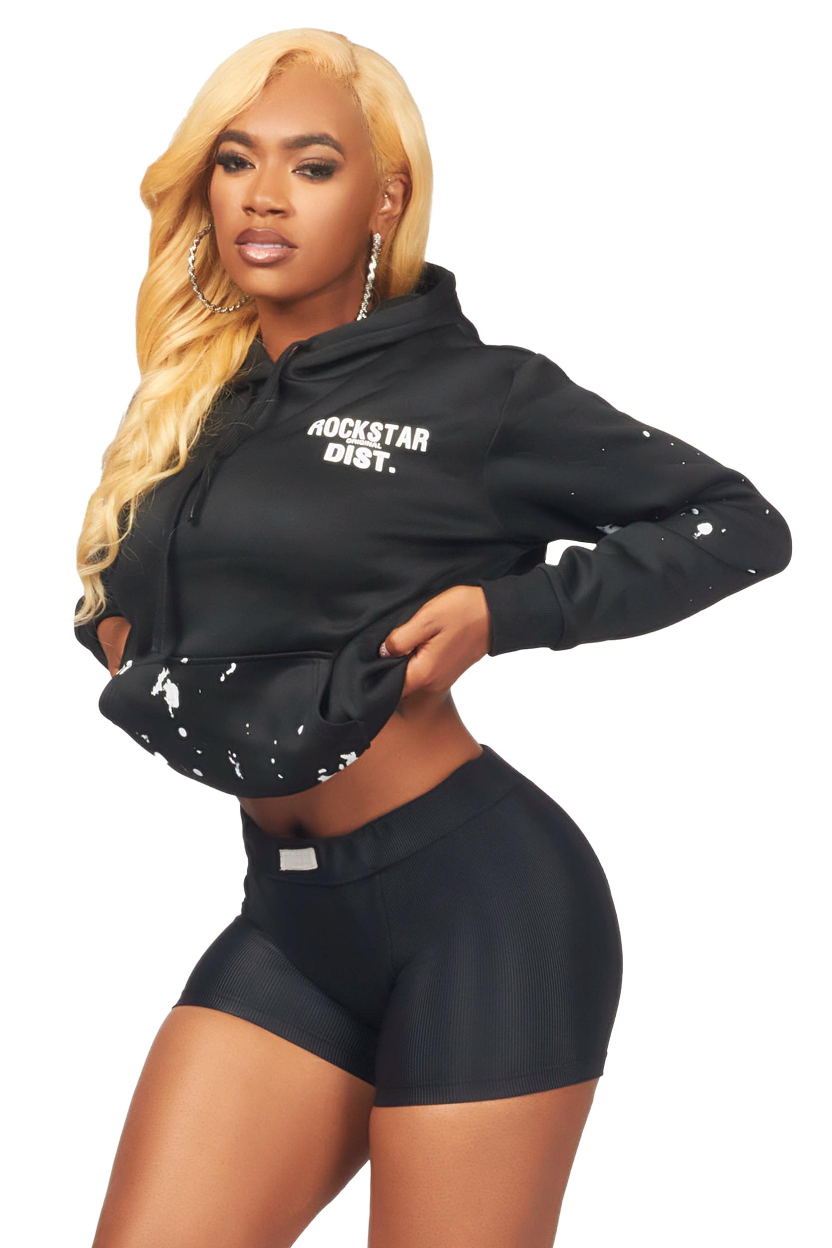 Nylia Black Oversized Hoodie Female Product Image