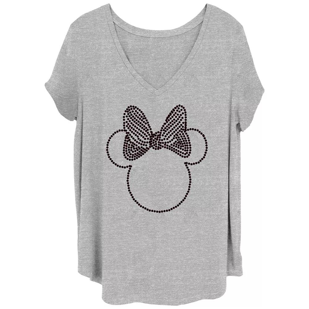 Disney's Minnie Head Outline Juniors' Plus Graphic Tee, Women's,  Product Image