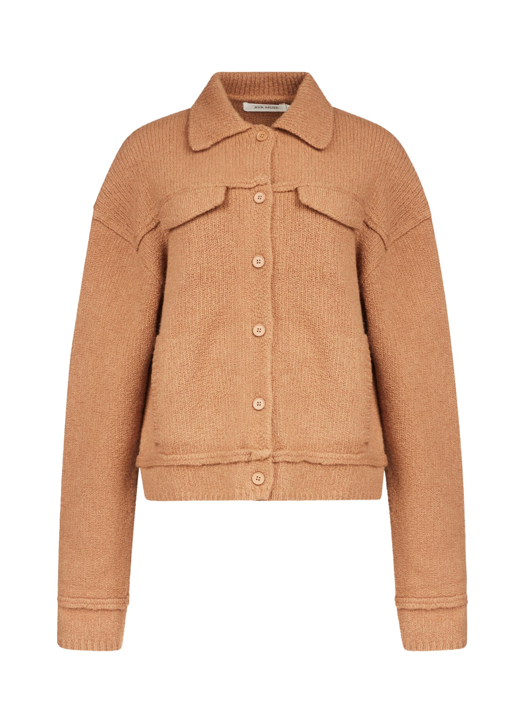 Button Up Knit Jacket Product Image