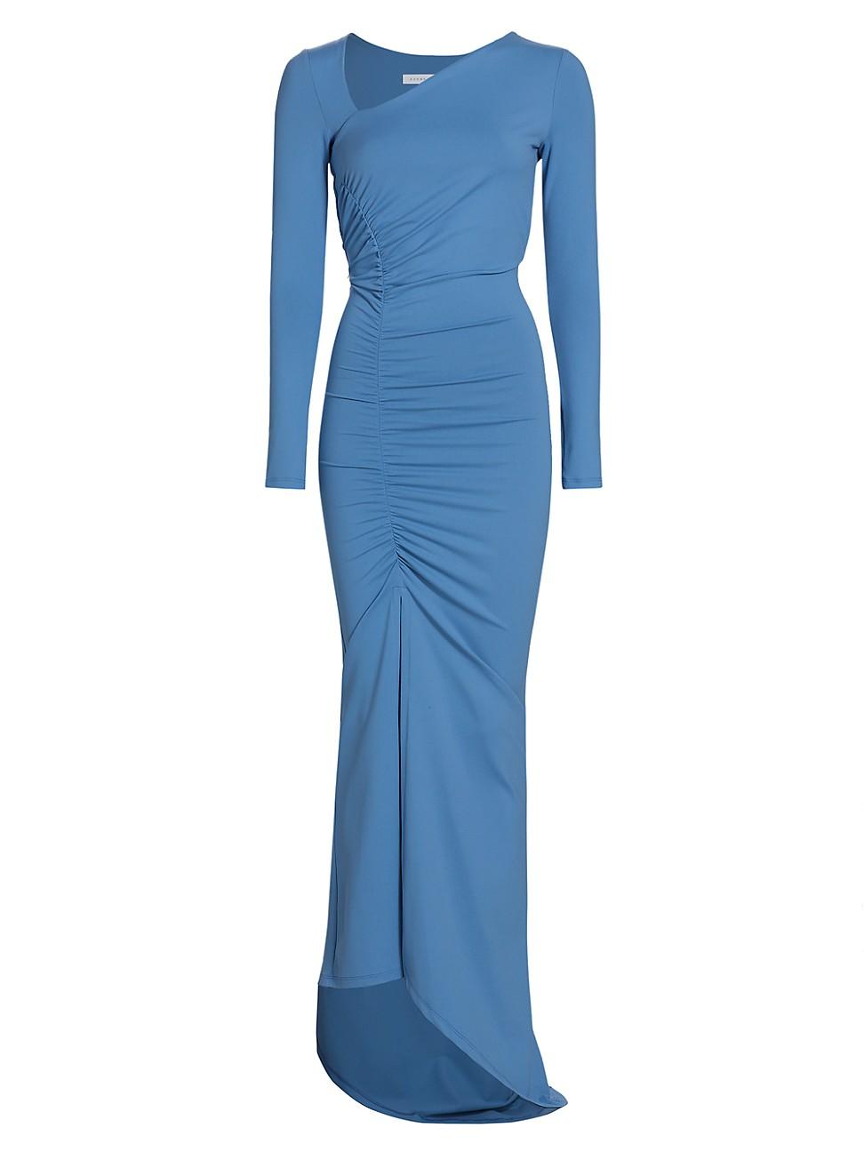 Womens Ruched Jersey Maxi Dress Product Image