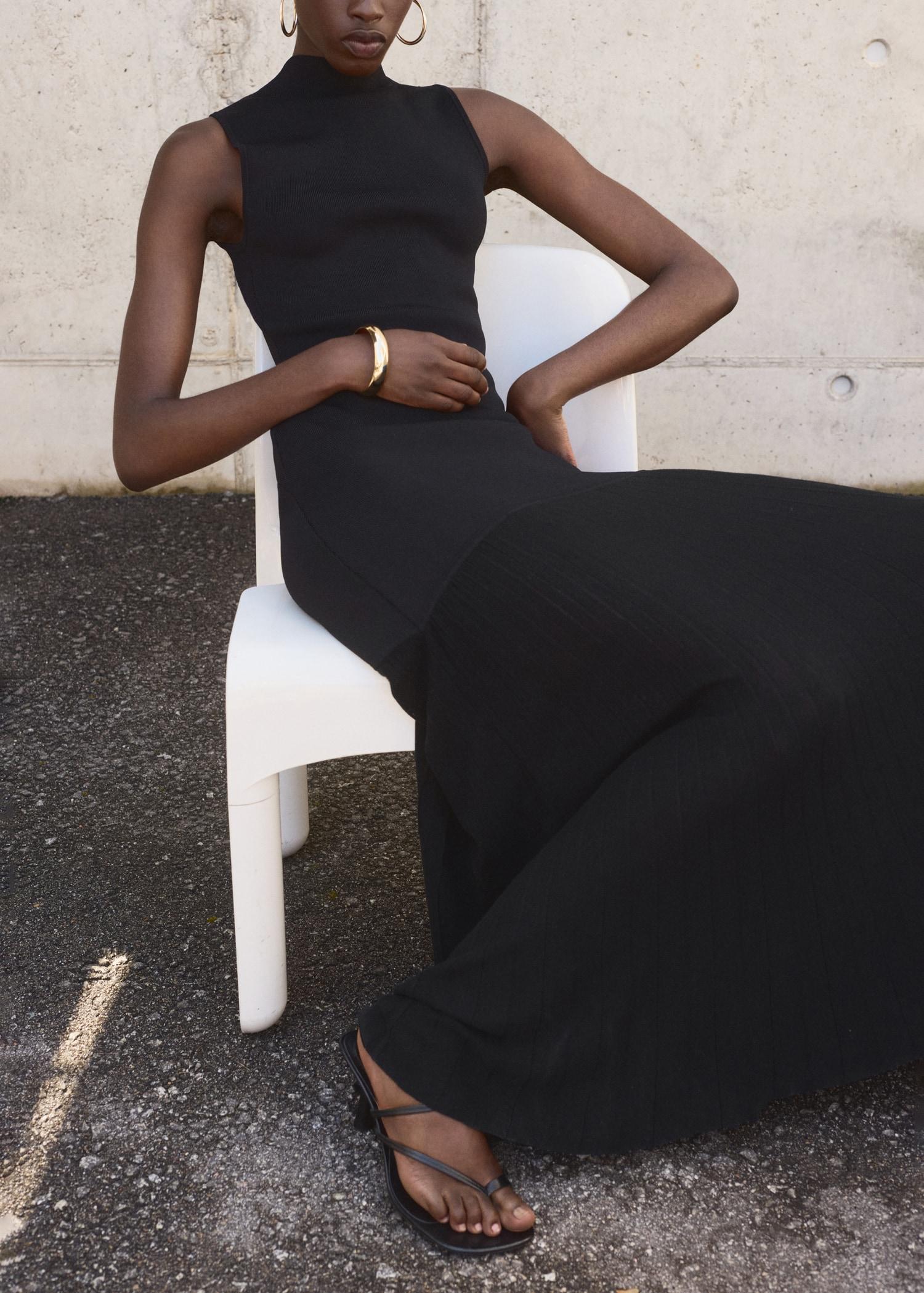 Combined dress with perkins collar - Women | MANGO USA Product Image