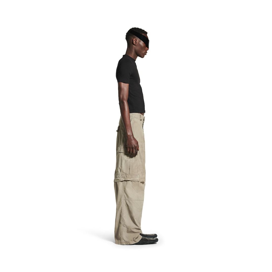 Men's Large Cargo Pants in Dark Beige Product Image