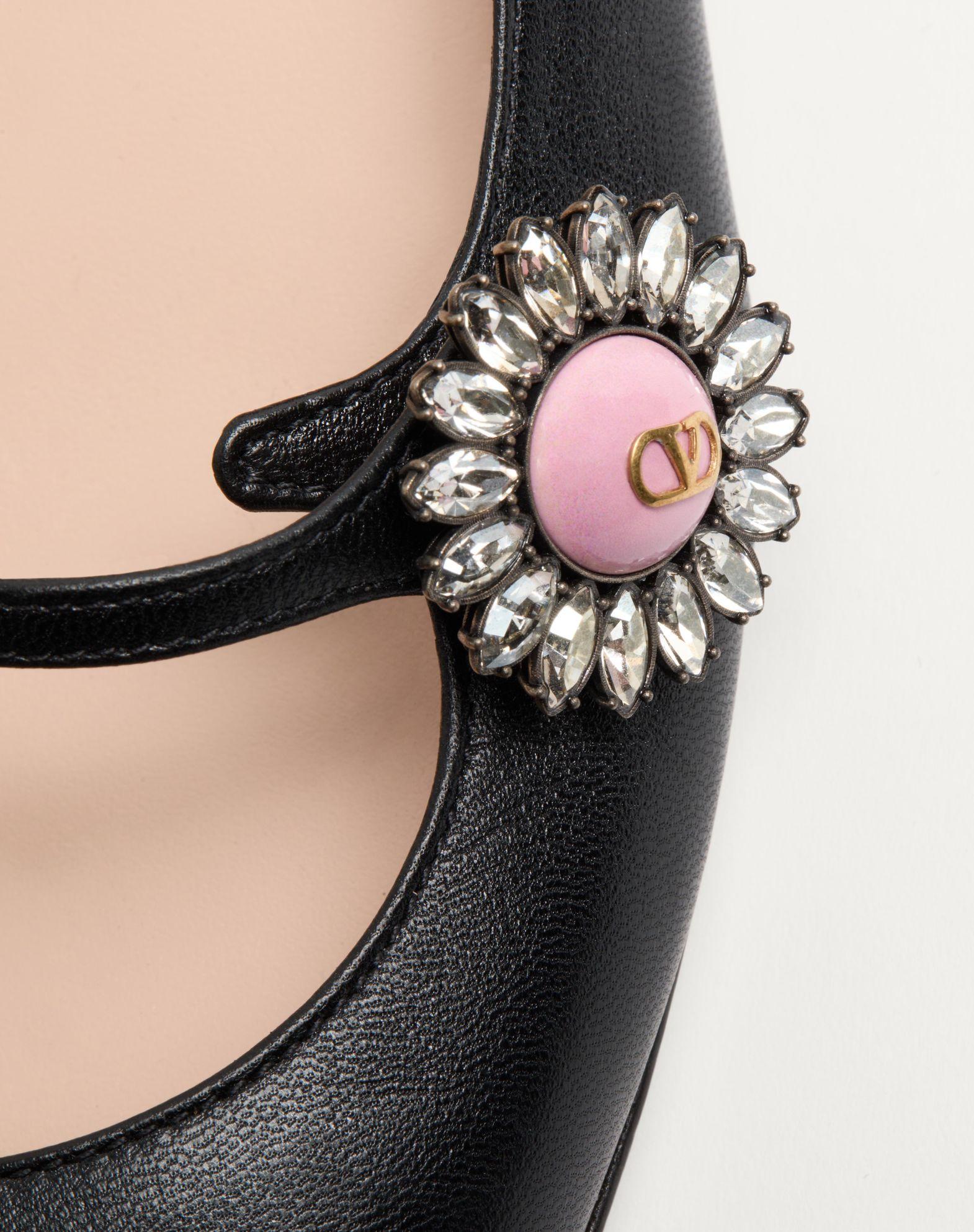 Mary-Jane Preshoes Ballerina In Kidskin With Jewel Button 20Mm Product Image