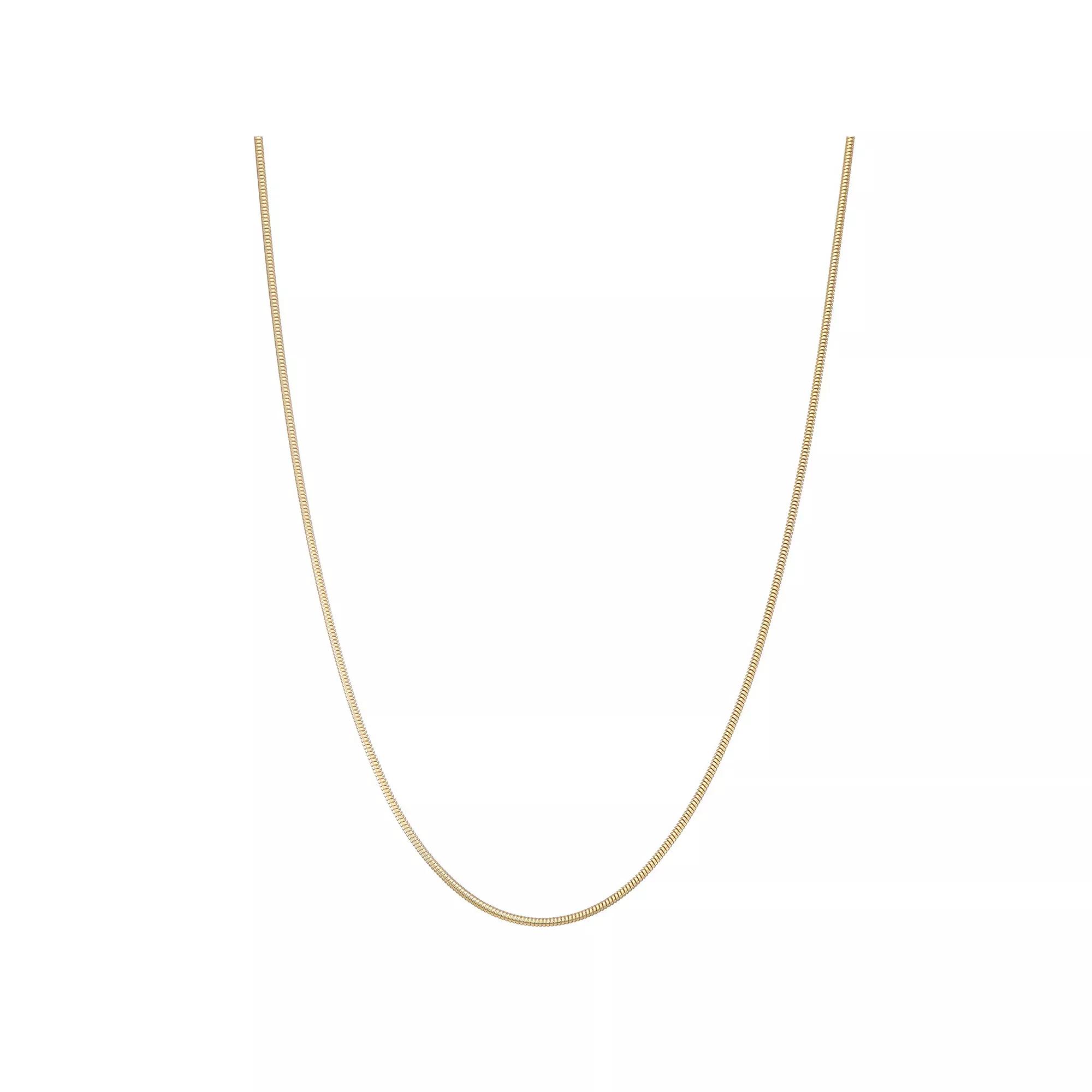 Giorgio di Vicenza Sterling Silver Snake Chain Necklace, Women's, Size: 18", Gold Tone Product Image