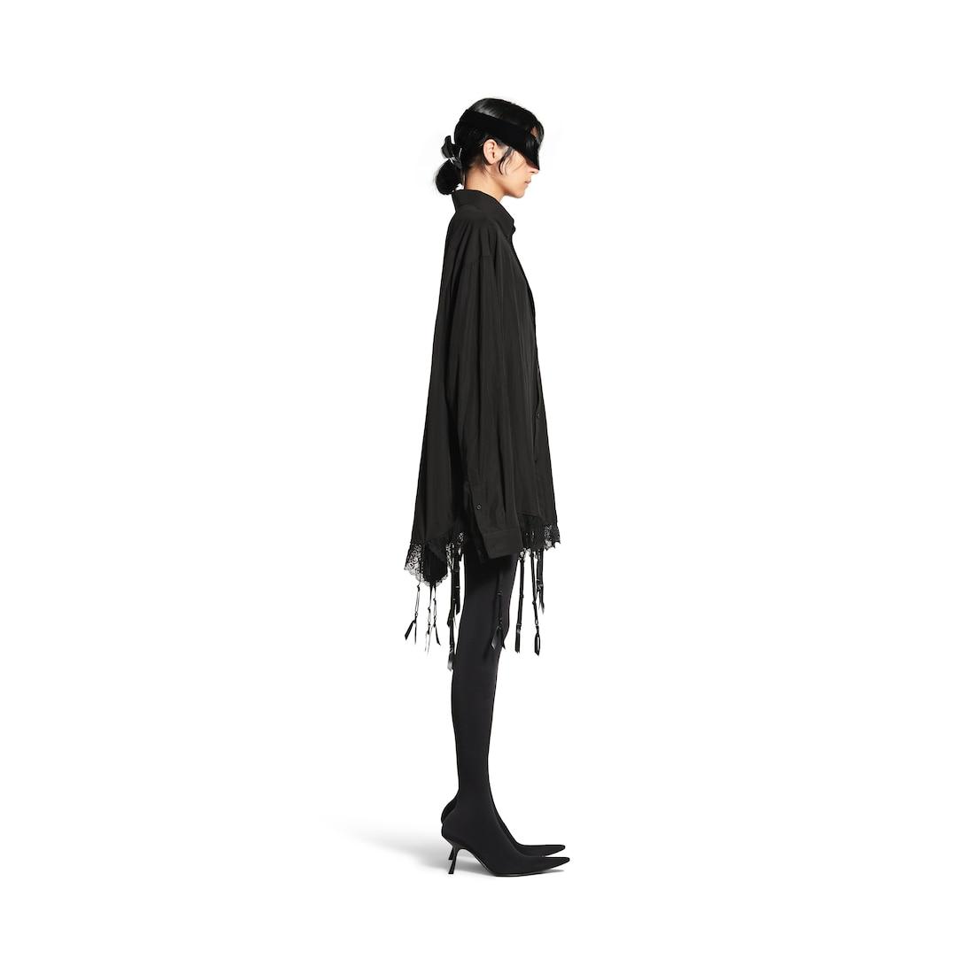 Women's Lingerie Shirt in Black Product Image